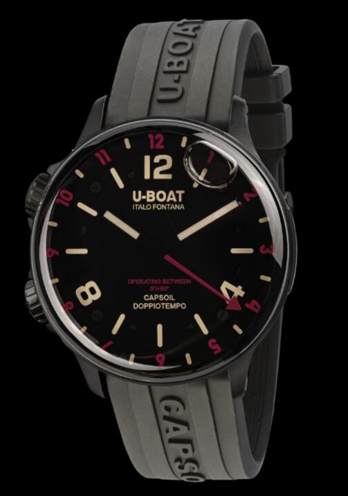 U-BOAT CAPSOIL DOPPIOTEMPO DLC RED REHAUT 8841 Replica Watch